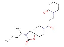3-(1-methylbutyl)-8-[3-(2-oxopiperidin-1-yl)propanoyl]-1-oxa-3,8-diazaspiro[4.5]decan-2-one