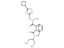 (3aR*,6S*)-N-[(5-cyclobutyl-1,2,4-oxadiazol-3-yl)methyl]-2-(1-ethylpropyl)-N-methyl-1-oxo-1,2,3,6,7,7a-hexahydro-3a,6-epoxyisoindole-7-carboxamide