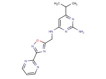6-isopropyl-N~4~-[(3-pyrimidin-2-yl-1,2,4-oxadiazol-5-yl)methyl]pyrimidine-2,4-diamine