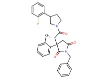 1-benzyl-3-{2-[3-(2-fluorophenyl)-1-pyrrolidinyl]-2-oxoethyl}-3-(2-methylphenyl)-2,5-pyrrolidinedione