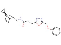 3-[5-(phenoxymethyl)-1,3,4-oxadiazol-2-yl]-N-[(1R*,2S*,4S*)-spiro[bicyclo[2.2.1]heptane-7,1'-cyclopropane]-5-en-2-ylmethyl]propanamide