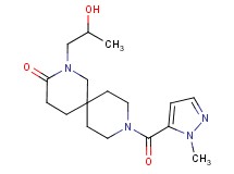 2-(2-hydroxypropyl)-9-[(1-methyl-1H-pyrazol-5-yl)carbonyl]-2,9-diazaspiro[5.5]undecan-3-one