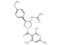 N-[rel-(3S,4R)-1-[(2-hydroxy-4,6-dimethyl-3-pyridinyl)carbonyl]-4-(4-methoxyphenyl)-3-pyrrolidinyl]acetamide