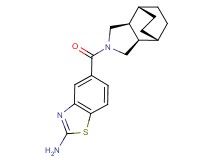 5-[(1R*,2R*,6S*,7S*)-4-azatricyclo[5.2.2.0~2,6~]undec-4-ylcarbonyl]-1,3-benzothiazol-2-amine