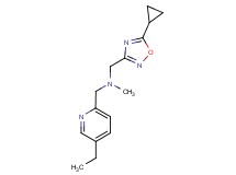 1-(5-cyclopropyl-1,2,4-oxadiazol-3-yl)-N-[(5-ethylpyridin-2-yl)methyl]-N-methylmethanamine