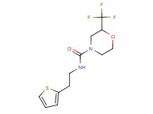 N-[2-(2-thienyl)ethyl]-2-(trifluoromethyl)morpholine-4-carboxamide