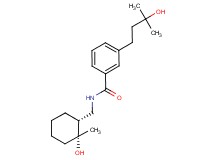 3-(3-hydroxy-3-methylbutyl)-N-{[(1R*,2R*)-2-hydroxy-2-methylcyclohexyl]methyl}benzamide