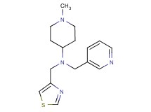 1-methyl-N-(3-pyridinylmethyl)-N-(1,3-thiazol-4-ylmethyl)-4-piperidinamine