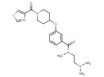 N-[2-(dimethylamino)ethyl]-N-methyl-3-{[1-(1,3-thiazol-4-ylcarbonyl)-4-piperidinyl]oxy}benzamide