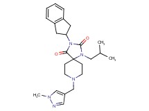3-(2,3-dihydro-1H-inden-2-yl)-1-isobutyl-8-[(1-methyl-1H-pyrazol-4-yl)methyl]-1,3,8-triazaspiro[4.5]decane-2,4-dione