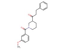 1-[1-(3-methoxybenzoyl)-3-piperidinyl]-3-phenyl-1-propanone