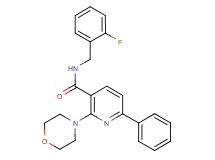 N-(2-fluorobenzyl)-2-(4-morpholinyl)-6-phenylnicotinamide