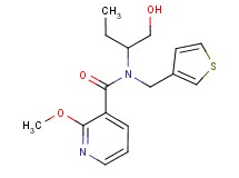 N-[1-(hydroxymethyl)propyl]-2-methoxy-N-(3-thienylmethyl)nicotinamide