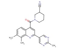 1-{[7,8-dimethyl-2-(2-methylpyrimidin-5-yl)quinolin-4-yl]carbonyl}piperidine-3-carbonitrile