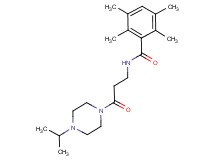 N-[3-(4-isopropylpiperazin-1-yl)-3-oxopropyl]-2,3,5,6-tetramethylbenzamide