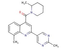 8-methyl-4-[(2-methylpiperidin-1-yl)carbonyl]-2-(2-methylpyrimidin-5-yl)quinoline
