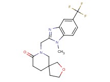 7-{[1-methyl-5-(trifluoromethyl)-1H-benzimidazol-2-yl]methyl}-2-oxa-7-azaspiro[4.5]decan-8-one