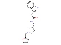 N-{[1-(2-furylmethyl)pyrrolidin-3-yl]methyl}-2-(1H-indol-3-yl)acetamide