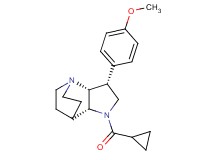 (3R*,3aR*,7aR*)-1-(cyclopropylcarbonyl)-3-(4-methoxyphenyl)octahydro-4,7-ethanopyrrolo[3,2-b]pyridine