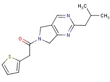 2-isobutyl-6-(2-thienylacetyl)-6,7-dihydro-5H-pyrrolo[3,4-d]pyrimidine