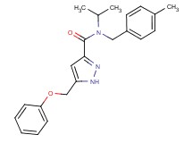 N-isopropyl-N-(4-methylbenzyl)-5-(phenoxymethyl)-1H-pyrazole-3-carboxamide