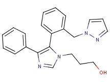 3-{4-phenyl-5-[2-(1H-pyrazol-1-ylmethyl)phenyl]-1H-imidazol-1-yl}propan-1-ol