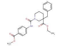 ethyl 3-benzyl-1-({[4-(methoxycarbonyl)phenyl]amino}carbonyl)-3-piperidinecarboxylate