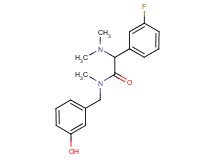 2-(dimethylamino)-2-(3-fluorophenyl)-N-(3-hydroxybenzyl)-N-methylacetamide