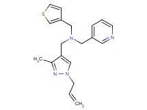 1-(1-allyl-3-methyl-1H-pyrazol-4-yl)-N-(pyridin-3-ylmethyl)-N-(3-thienylmethyl)methanamine