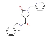 4-(1,3-dihydro-2H-isoindol-2-ylcarbonyl)-1-(2-pyridinylmethyl)-2-pyrrolidinone