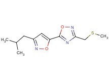 5-(3-isobutyl-5-isoxazolyl)-3-[(methylthio)methyl]-1,2,4-oxadiazole