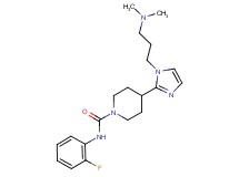 4-{1-[3-(dimethylamino)propyl]-1H-imidazol-2-yl}-N-(2-fluorophenyl)-1-piperidinecarboxamide