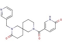 8-[(6-oxo-1,6-dihydropyridin-3-yl)carbonyl]-2-(pyridin-3-ylmethyl)-2,8-diazaspiro[5.5]undecan-3-one
