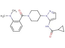 N-(1-{1-[2-(dimethylamino)benzoyl]-4-piperidinyl}-1H-pyrazol-5-yl)cyclopropanecarboxamide