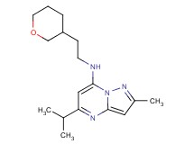 5-isopropyl-2-methyl-N-[2-(tetrahydro-2H-pyran-3-yl)ethyl]pyrazolo[1,5-a]pyrimidin-7-amine