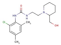 N-(2-chloro-4,6-dimethylphenyl)-N'-{2-[2-(hydroxymethyl)piperidin-1-yl]ethyl}urea