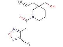 {3-allyl-1-[(4-methyl-1,2,5-oxadiazol-3-yl)acetyl]piperidin-3-yl}methanol
