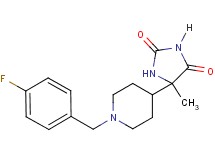 5-[1-(4-fluorobenzyl)-4-piperidinyl]-5-methyl-2,4-imidazolidinedione