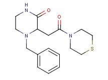 4-benzyl-3-[2-oxo-2-(4-thiomorpholinyl)ethyl]-2-piperazinone