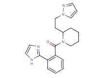 1-[2-(1H-imidazol-2-yl)benzoyl]-2-[2-(1H-pyrazol-1-yl)ethyl]piperidine