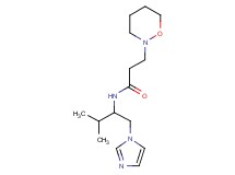 N-[1-(1H-imidazol-1-ylmethyl)-2-methylpropyl]-3-(1,2-oxazinan-2-yl)propanamide
