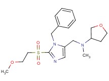 ({1-benzyl-2-[(2-methoxyethyl)sulfonyl]-1H-imidazol-5-yl}methyl)methyl(tetrahydro-3-furanyl)amine