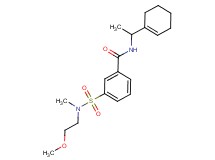 N-(1-cyclohex-1-en-1-ylethyl)-3-{[(2-methoxyethyl)(methyl)amino]sulfonyl}benzamide