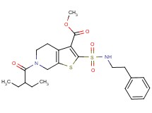 methyl 6-(2-ethylbutanoyl)-2-{[(2-phenylethyl)amino]sulfonyl}-4,5,6,7-tetrahydrothieno[2,3-c]pyridine-3-carboxylate