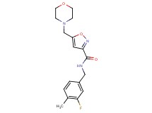 N-(3-fluoro-4-methylbenzyl)-5-(4-morpholinylmethyl)-3-isoxazolecarboxamide