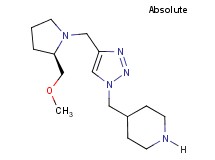 4-[(4-{[(2R)-2-(methoxymethyl)pyrrolidin-1-yl]methyl}-1H-1,2,3-triazol-1-yl)methyl]piperidine