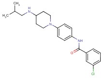 3-chloro-N-{4-[4-(isobutylamino)-1-piperidinyl]phenyl}benzamide
