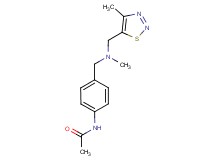 N-[4-({methyl[(4-methyl-1,2,3-thiadiazol-5-yl)methyl]amino}methyl)phenyl]acetamide