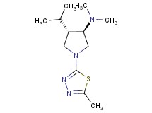 rel-(3R,4S)-4-isopropyl-N,N-dimethyl-1-(5-methyl-1,3,4-thiadiazol-2-yl)-3-pyrrolidinamine hydrochloride