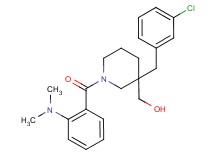 {3-(3-chlorobenzyl)-1-[2-(dimethylamino)benzoyl]-3-piperidinyl}methanol
